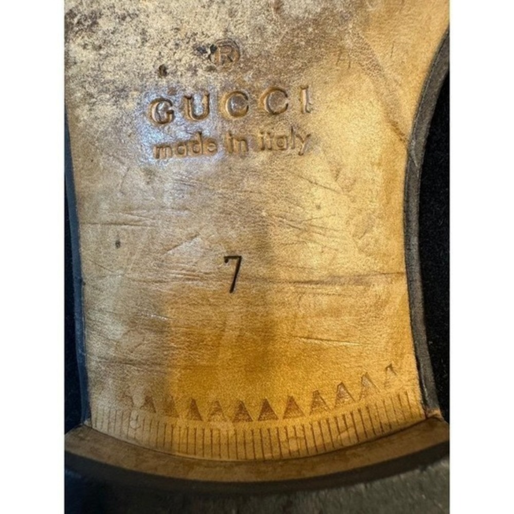 Gucci Loafers Men's Excellent Condition Black Dress Shoes 7 Italian / 7.5 USA - Picture 9 of 17